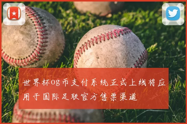 世界杯og币支付系统正式上线将应用于国际足联官方售票渠道